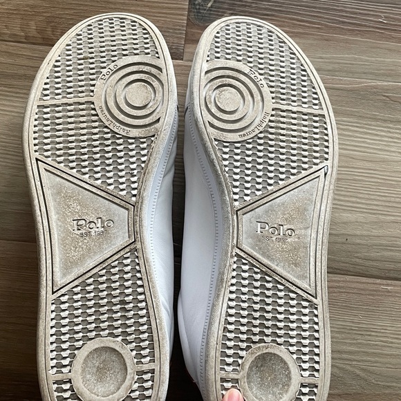 Men’s Polo Ralph Lauren Heritage Court Sneakers in white size 15 - Picture 7 of 9
